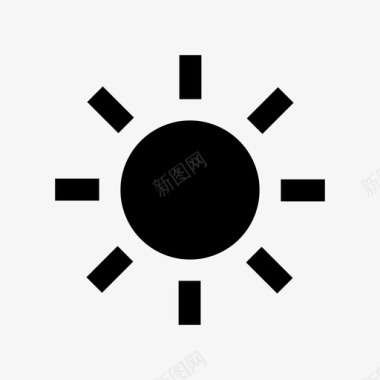 太阳圆形状图标