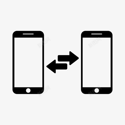 移动转账箭头电话svg_新图网 https://ixintu.com 移动 转账 箭头 电话