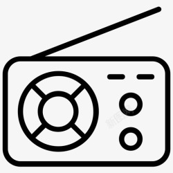 美式收音机收音机媒体旧收音机高清图片