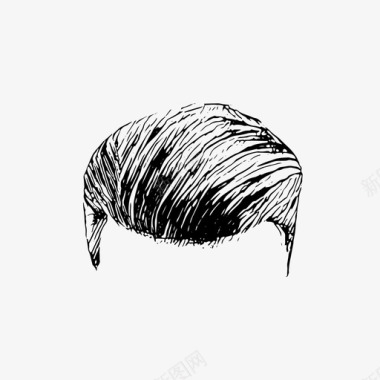 男士发型发型师头图标