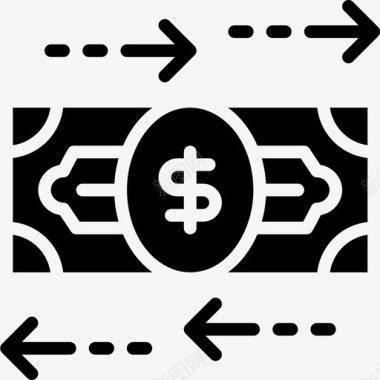 货币流通商业金融图标