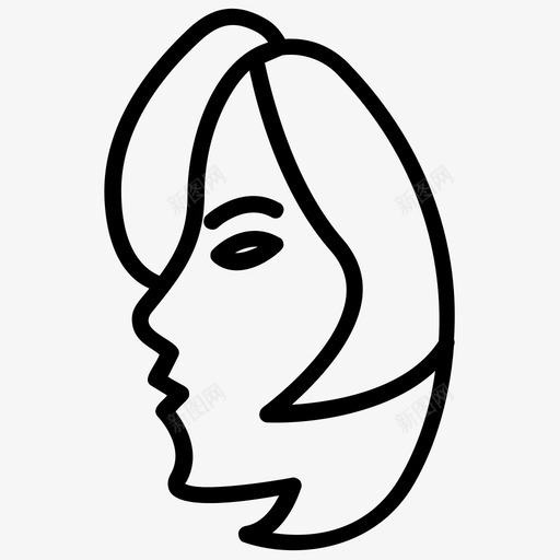 处女座纹身纹身艺术纹身设计svg_新图网 https://ixintu.com 纹身 处女座 纹身艺术 设计 创意 标志 线条 图标