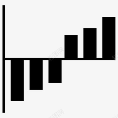 直方图企业管理黑暗图标