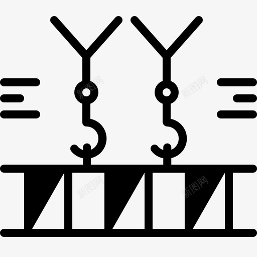 高架起重机机械svg_新图网 https://ixintu.com 高架 起重机 机械制造 运输