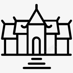 天津地标线图大皇宫纪念碑泰国建筑高清图片