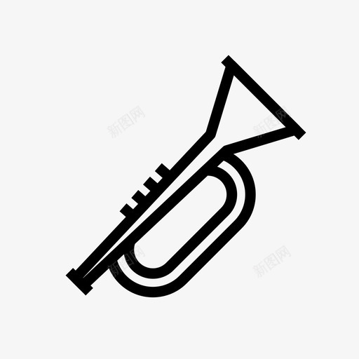 小号乐器音乐svg_新图网 https://ixintu.com 音乐 小号 乐器 图标