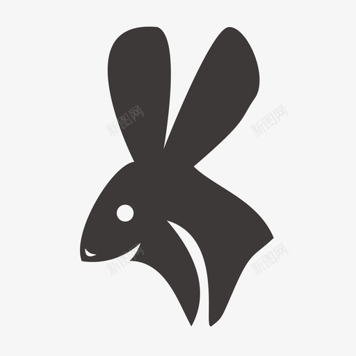 Rabbit兔子svg_新图网 https://ixintu.com 兔子 单色 填充 可爱 多色 简约 扁平