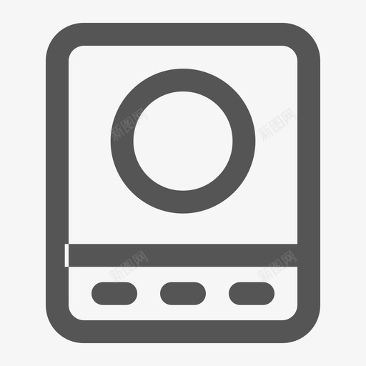 inductionCookersvg_新图网 https://ixintu.com 电磁炉