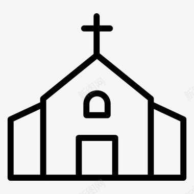 宗教建筑天主教图标