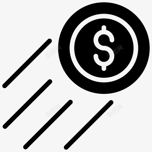 美元硬币增加储蓄和投资雕文图标svg_新图网 https://ixintu.com 美元 硬币 增加 储蓄 投资 雕文 图标