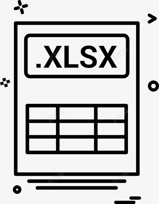 文件excel文件格式svg_新图网 https://ixintu.com 文件 格式 类型