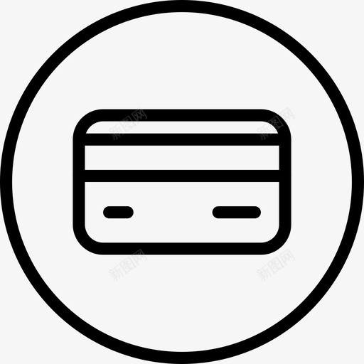 信用卡按钮界面svg_新图网 https://ixintu.com 信用卡 按钮 界面 支付 网页 圆线 图标 圆形