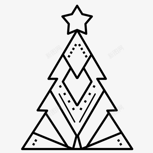 几何圣诞设计圣诞装饰品圣诞树svg_新图网 https://ixintu.com 圣诞 几何 设计 装饰品 圣诞树 新年