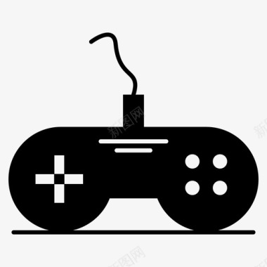 游戏控制器游戏控制网络和技术图标