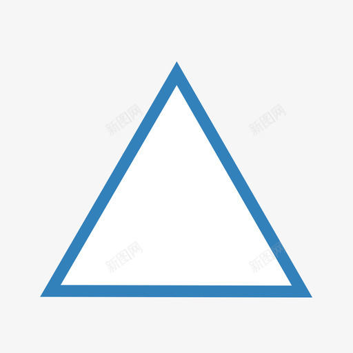 三角形上描边svg_新图网 https://ixintu.com 三角形 描边