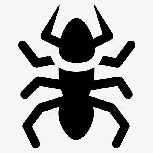 桃金娘蚂蚁昆虫svg_新图网 https://ixintu.com 昆虫 桃金 蚂蚁 无脊椎动物 热带 害虫 控制 字形 图标