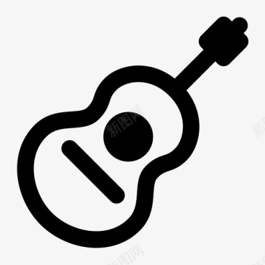 吉他民谣音乐图标