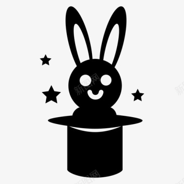 帽子里的兔子马戏团幻想图标