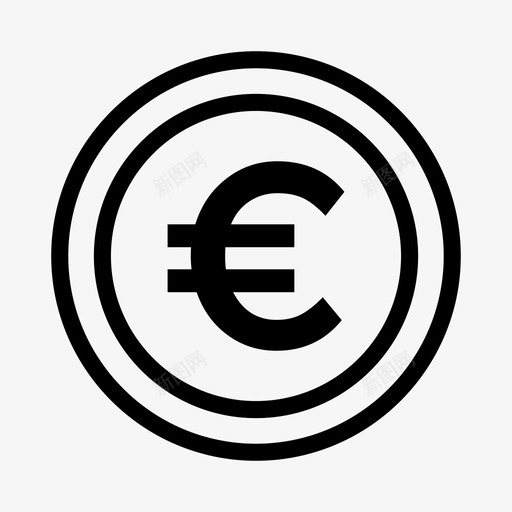 欧元硬币商业金融svg_新图网 https://ixintu.com 欧元 硬币 商业 金融 货币