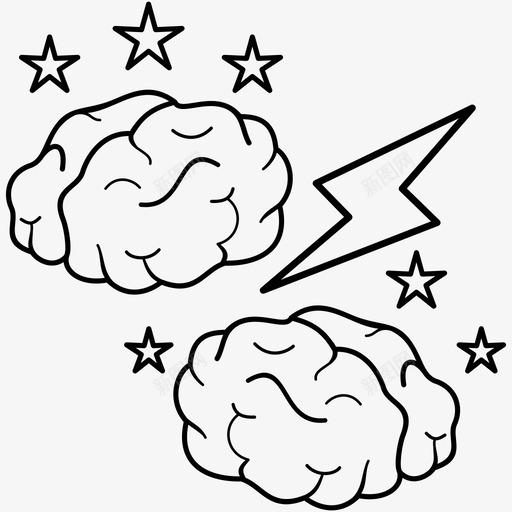 头脑风暴创造性的大脑想法svg_新图网 https://ixintu.com 头脑 风暴 创造 创造性 性的 大脑 想法 思维 效率 强的 知识