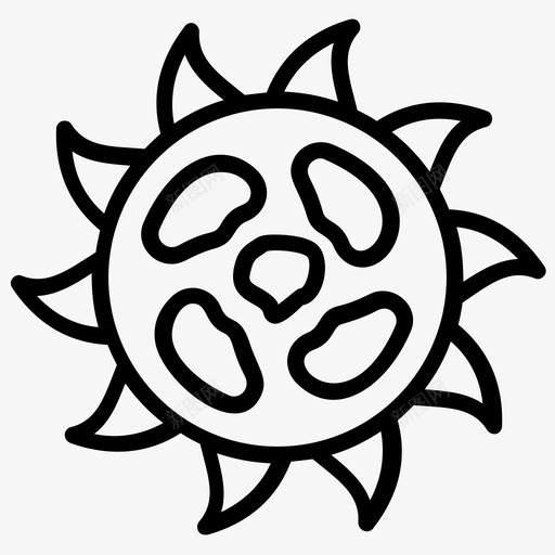 太阳行星太阳系svg_新图网 https://ixintu.com 太阳 行星 太阳系 等离子体 太空 图标