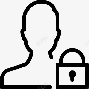 用户隐私锁定登录图标