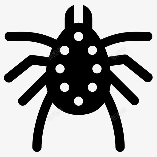 蜘蛛动物蜘蛛纲动物svg_新图网 https://ixintu.com 蜘蛛 动物 昆虫 害虫 控制 雕文 图标