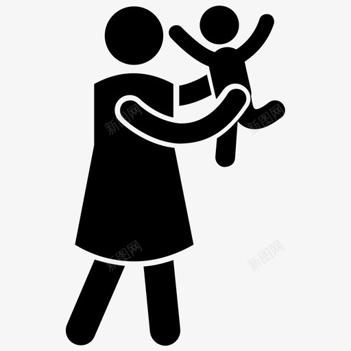 母性婴儿护理母爱svg_新图网 https://ixintu.com 婴儿 护理 母性 母爱 父母 身份 字形 图标