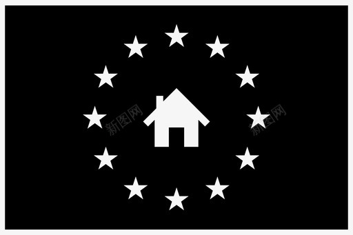 欧洲住宅旗帜房子svg_新图网 https://ixintu.com 欧洲 住宅 旗帜 房子 星星 国旗