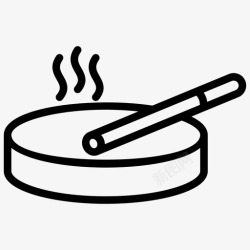 烟灰缸图标香烟烟灰缸尼古丁高清图片