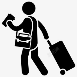 旅客免扣PNG图航空旅客航空旅行机场人高清图片