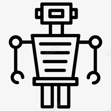 机器人技术人工智能工业机器人图标