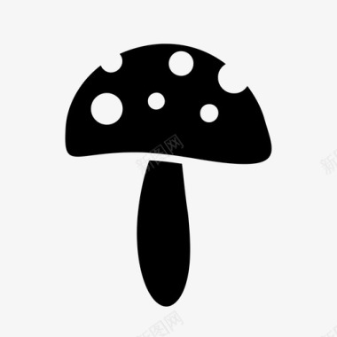 蘑菇真菌毒菌图标