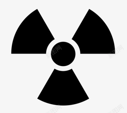 核标志危险辐射图标