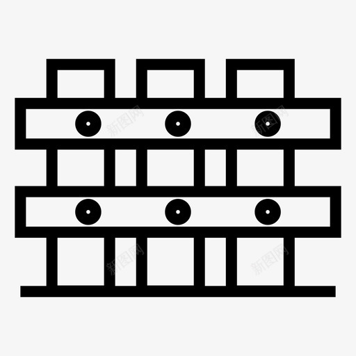 建筑围墙住宅svg_新图网 https://ixintu.com 建筑 围墙 住宅 隔断 装修 家居装修