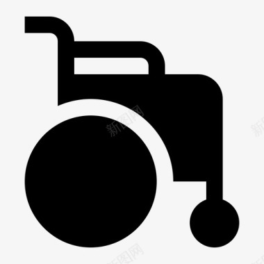 轮椅残疾医学图标