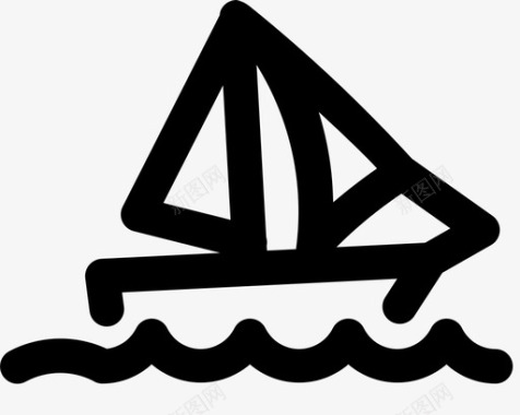 帆船小艇游艇图标