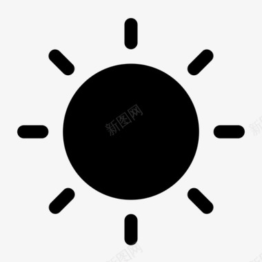 太阳亮度能量图标