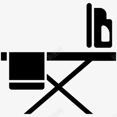熨烫家用电器熨斗架图标