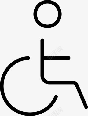 轮椅残疾人座位图标