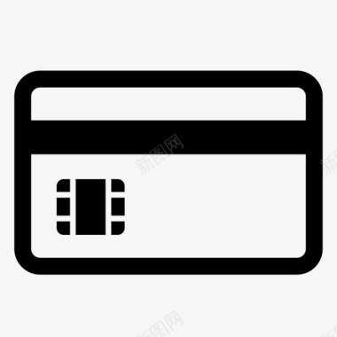 信用卡磁卡安全卡图标