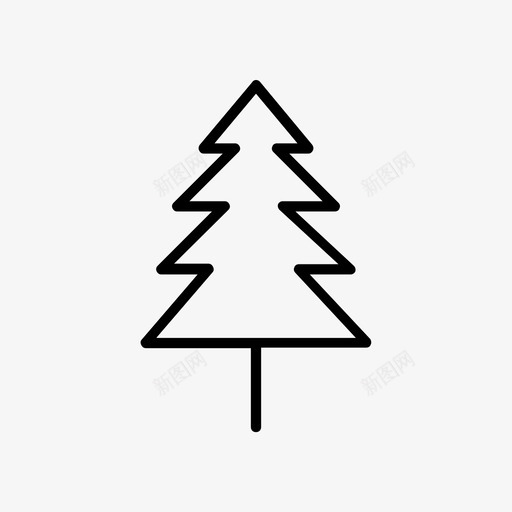 松树雪圣诞节svg_新图网 https://ixintu.com 松树 圣诞节 十二月 圣诞 图标