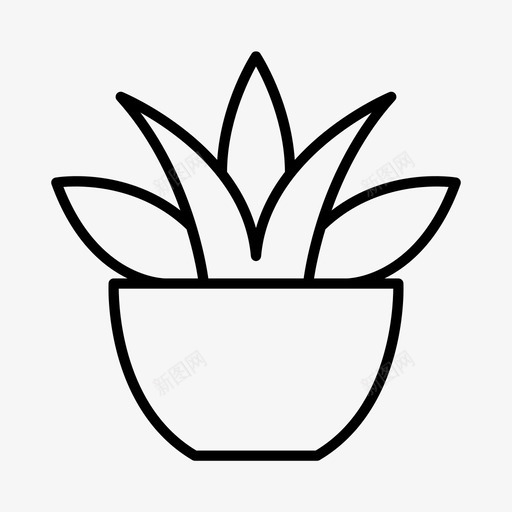 植物装饰室内设计svg_新图网 https://ixintu.com 室内设计 装饰 植物 造型