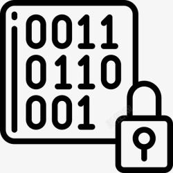 数字解锁加密数据二进制数据科学高清图片