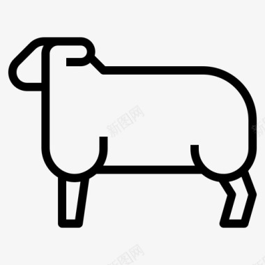绵羊农场羊肉图标