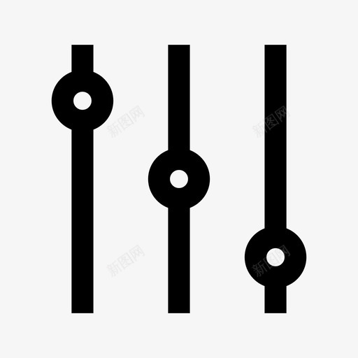 均衡器设置选择配置svg_新图网 https://ixintu.com 均衡器 设置 选择 配置 选项 网页设计 用户界面 字形 图标