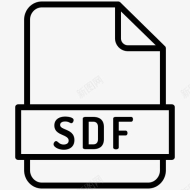 sdf文件sdf扩展名图标