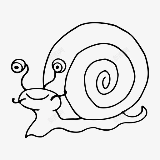 蜗牛动物卡通svg_新图网 https://ixintu.com 蜗牛 动物 卡通 卡通人 人物 儿童