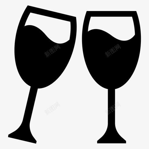 庆祝酒酒精饮料香槟svg_新图网 https://ixintu.com 庆祝 祝酒 酒精 饮料 香槟 香槟酒 酒杯 父亲节 铭文 图标