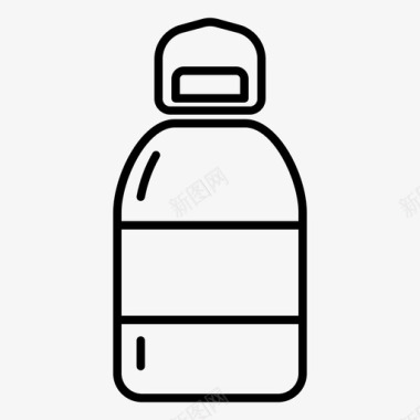 水瓶果汁瓶塑料瓶图标